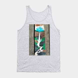 Deer at the waterfall Tank Top